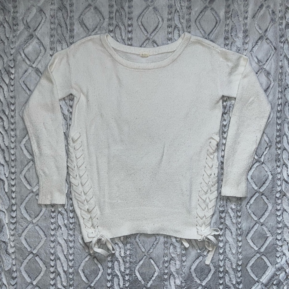 Garage Long White Sweater
